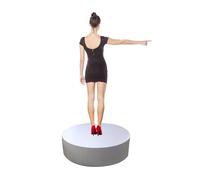 Support de présentation d'événements en veau, base ronde en colonne pour vitrine de mannequin, plate-forme pour vitrines de réseautage en direct, idéal pour les événements
