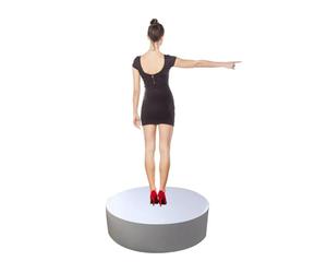 Support de présentation d'événements en veau, base ronde en colonne pour vitrine de mannequin, plate-forme pour vitrines de réseautage en direct, idéal pour les événements