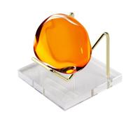Support de présentation en forme de cœur en acrylique transparent robuste | Fossil Présentoir avec pierres peintes en cristal de roche minérale Pierre précieuse Fossil Coquillage Ambre Collection