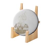 Support de Présentation pour Assiettes - Porte-Assiettes Décoratif Pliable en Bois pour Bureau,Présentoir à Assiettes Décoratif,Pour Livre Photo Mariage Plateau De Charcuterie Fête Cupcake Et