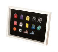 Support de présentation pour certificats A4 avec cadre creux de 3 cm pour présenter simultanément badges et photos pertinentes dans un seul cadre (blanc)