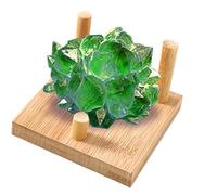 Support De Présentation Pour Cristaux - Stable Petit Plateau Décoratif En Agate Naturelle - Présentoir À Cristaux Pour Décoration D'Intérieur | Pour Fossiles, Montre À Gousset, Maison, Bureau, Musée