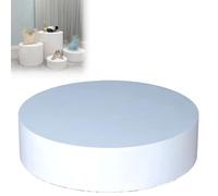 Support de présentation rond, socle cylindrique, supports de présentation de décoration d'événement, plate-forme debout ronde for la collection de magasins de vêtements(Beige,24x6in)