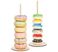 Support de présentoir beignet gâteau, support en bois