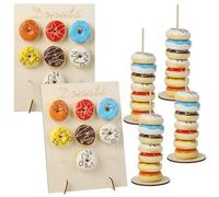 Support de présentoir beignets gâteau, 6 présentoirs