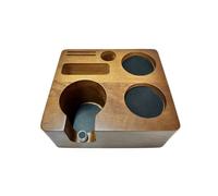 Support de Presse à Expresso à 6 Trous, Filtre, Anneau de Dosage, Base de Presse à Café en Bois, Support de Dosette de Presse à Café pour 58 mm