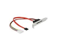 Delock Tôle à Fente avec 1 connecteur SATA 22 Broches Externe