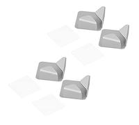Support de Prise d'alimentation, Serre-câbles 4 Pièces Supports de Cordon Gris Support de Support d'organisateur de Câble d'alimentation Mural Auto-adhésif pour