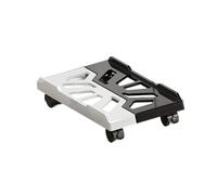 Support de processeur mobile réglable avec 4 roulettes pour ordinateur portable - Support de tour d'ordinateur en métal roulant sous la tour de bureau