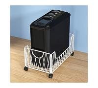 Support de processeur Support de support d'UC mobile, chariot de support de tour de PC en métal, support d'unité centrale de support de PC de plancher avec 4 roulettes sous le bureau, for le bureau à