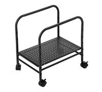 Support de processeur Support de tour for PC, support de sol réglable for boîtier d'ordinateur de bureau, chariot de processeur mobile avec roulettes verrouillables à 360 ° for bureau à domicile (noir