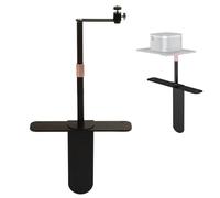 Support de Projecteur, 24 à 40 Cm de Hauteur Réglable pour canapé de Chevet, Support Mural pour Projecteur avec Filetage 1/4, Rotation à 360° et Inclinaison à 90° (Noir)