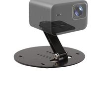 Support De Projecteur - Métal 16x16x9cm | Support De Projecteur Pliable Portable Tout En Métal Avec Options De Montage Mural Au Plafond | Pour Les Présentations De Cinéma Maison Et L'utilisation Au Bu