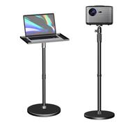 Support de projecteur Multifonction Support Vidéoprojecteur sur Pied, Hauteur Réglable 78.79-106.68 cm avec Bon Aluminium Plateau, Sphérique Rotative à 360°, pour Projecteurs, Caméras, Portables