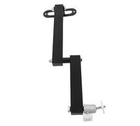 Support de Projecteur Mural Pivotant 360° en Alliage D’Aluminium Noir | Installation au Plafond, Crochet en L Pliable, Rangement Escamotable, pour Home Cinéma, Présentations et Petits Écrans