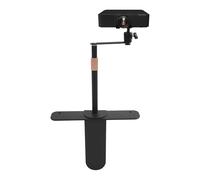 Support de projecteur, pivotant à 360°, réglable en hauteur, support de projecteur caché avec interface à vis 1/4", mini support de sol pour lit et canapé, noir