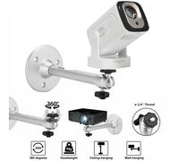 Support de projecteur portable 360 ° Support de projecteur mural rotatif au plafond, en aluminium, adapté au projecteur à faisceau HY260 Pro HY320 Argent