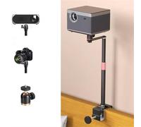 Support de projecteur pour cadre de lit, support de projecteur de bureau à pince en C réglable en métal pour projecteurs Nebula, XGIMI, Vankyo, BenQ, PVO, TMY, AuKing