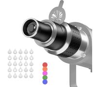 Support de projecteur pour éclairages vidéo LED Godox/Neewer - Kit snoot conique avec 5 filtres et 25 gobos