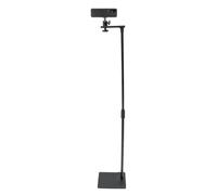 Support de projecteur réglable en hauteur en métal, support de sol de projecteur pivotant à 360°, charge maximale 4 kg, base en forme de L sous canapé, home cinéma, bureau, salle de classe, montage