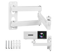 Support de Projecteur, Support Mural de Beamer en Métal, Support de Projecteur Multi Angle Réglable, pour Projecteurs et les Supports de Surveillance, avec Interface à Vis 1/4 Pouce et Bras Articulé