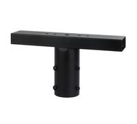 Support de Projecteur T pour Mât d'Éclairage Noir