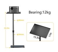 Support de projection, support multi-angles réglable, support pivotant à 360°, plateau fixe