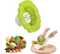 Support de protection des doigts pour râpe - Trancheuse de légumes - Protection des doigts pour la maison, la cuisine, les fruits, les légumes, la coupe des mains (vert)