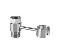 Support de pulvérisateur de toilettes en acier inoxydable, rotatif à 360 degrés sans installation de perçage, adaptateur pivotant anti-fuite pour support Shattaf de salle de bain et support de douche