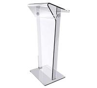 Support de pupitre en acrylique pour église, école et réception - Design vertical portable pour entraînement et événements