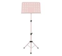 Support de pupitre en métal portable, support de partition pliable for guitare, violon, saxophone, ukulélé pour Bureau(Pink Music Stand)
