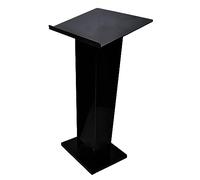 Support de pupitre noir - Design robuste avec large surface de lecture et butée de bord, idéal pour la salle de classe, l'église, les concerts et les discours - Assemblage facile pour des