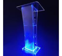 Support de pupitre portable pour églises et écoles, podium de présentation clair pour une visibilité et une mobilité faciles