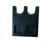 Support de queue de billard en bois à 2 trous, design lesté, dos antidérapant avec rangement pour craie, pour barre de bord de table de billard