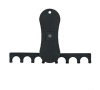 Support de queue de billard pliable lesté avec 3, 4, 6 emplacements pour queues et craie, design compact pour un transport facile (6 trous)