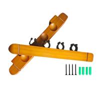 Support De Queue De Billard - Support Mural En Bois Dur Avec 4 Clips De Queue, Étagère Murale Pour Queues | Étagère En Bois Élégante Et Robuste Pour Baguettes De Billard Et Accessoires De Salle De Jeu