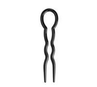 Support de queue de cheval de mariage en forme de U pour filles - Accessoire de cheveux d'ancienneté à double broche - Outil de bijoux