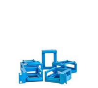 Support de rack 1U pour Raspberry Pi 4/5 avec PoE, pour jusqu'à 6 appareils, montage en rack de serveur 19", accessoires de laboratoire domestique, impression 3D (rouge, 1 côté gauche uniquement)