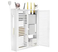 Support de Rack de routeur Mural, étagère Murale Flottante Pare-Soleil, boîte de Rangement WiFi, Cache Protecteur de multiprise (Size : 42×10×50cm)