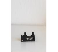 Support de rack Raspberry Pi 5 - Montage imprimé en 3D pour racks de serveur de 19" - Montage à gauche ou à droite - Accessoires de laboratoire (argenté, gauche)