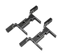 Support de Radiateur de Refroidissement par Eau, Support de Pompe à Eau, Support Solide, Petite dureté élevée en Alliage d'aluminium Portable pour Ventilateur de Radiateur de 25 à 45 Mm (Le noir)