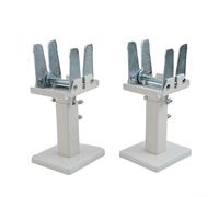 Support de radiateur en acier pour radiateur à panneau, support de support réglable en hauteur (14-21 cm) avec chevilles d'extension pour une meilleure stabilité, kit d'installation