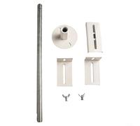 Support de radiateur en fonte avec hauteur réglable de 41 à 46 cm, support au sol en acier pour une installation sécurisée des radiateurs à colonne (1 pièce)