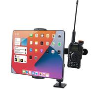 Support de radio bidirectionnel pour iPad - Accessoire de positionnement pour iPad - Radio portative - Microphone - Haut-parleur - Compatible avec Kenwood Motorola Quansheng
