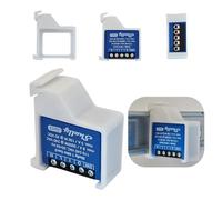 Support de rail blanc adapté à Shelly 1 Mini Gen3 - Ouverture en bas