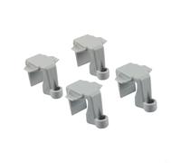 Support de rail carré pour ponton bateau pare-chocs clip de réglage pour rails de 1 63,5 cm et 2,5 cm, simplifie l'entretien (gris)