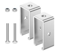 Support de rail de chariot - Paire de supports de rail en acier inoxydable, système de canal robuste avec un savoir-faire précis | Matériel pour la maison, les magasins et