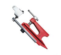 Support de rail de tronçonneuse : support en métal robuste pour outils d'affûtage, dispositif à dégagement rapide pour l'entretien et la réparation, rouge