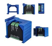 Support de rail DIN bleu compatible avec Shelly Addon + Plus Serie + GEN3