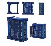 Support de rail DIN bleu compatible avec Shelly Plus Serie + GEN3